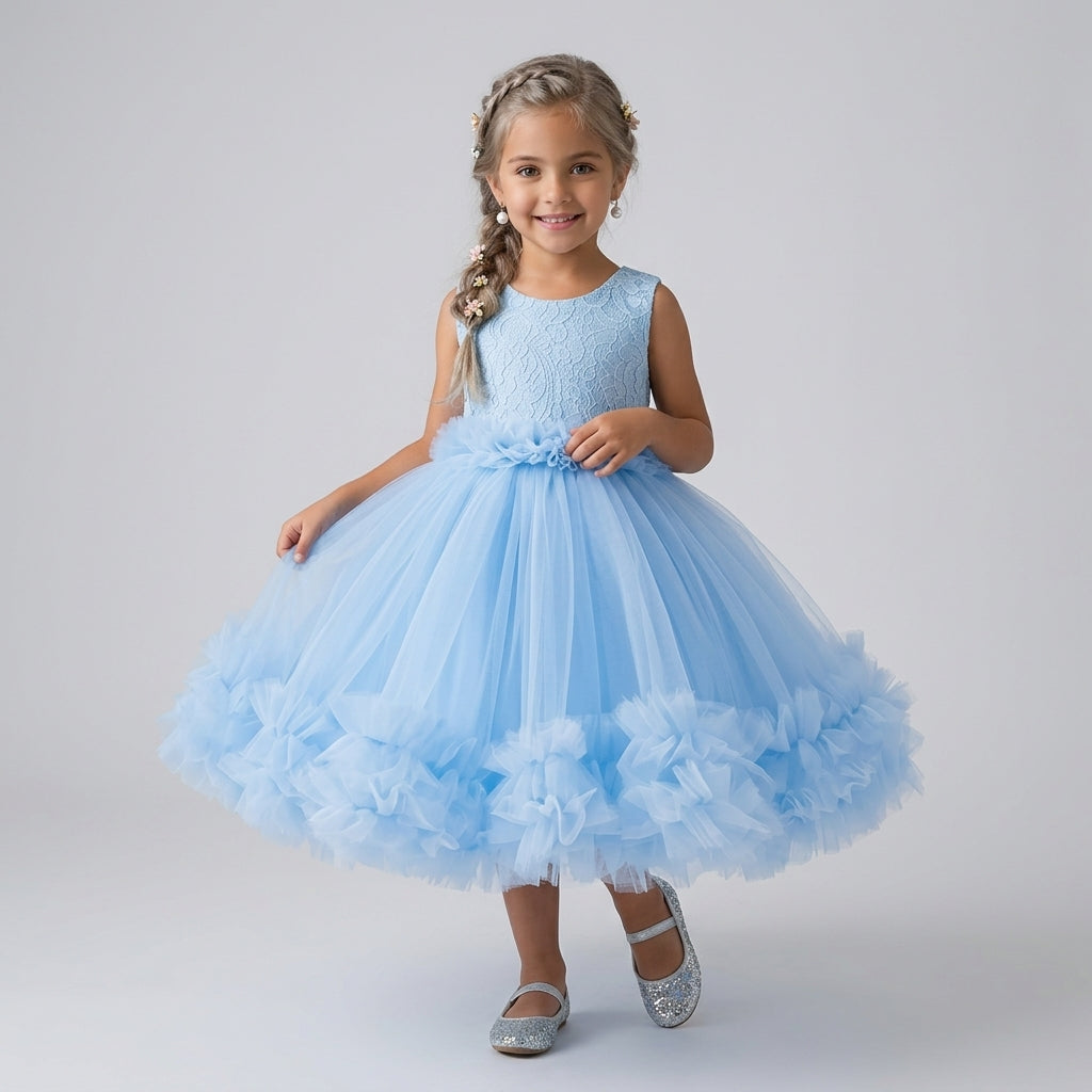 Girls Princess Dress – Elegant Party & Wedding Dress for Kids