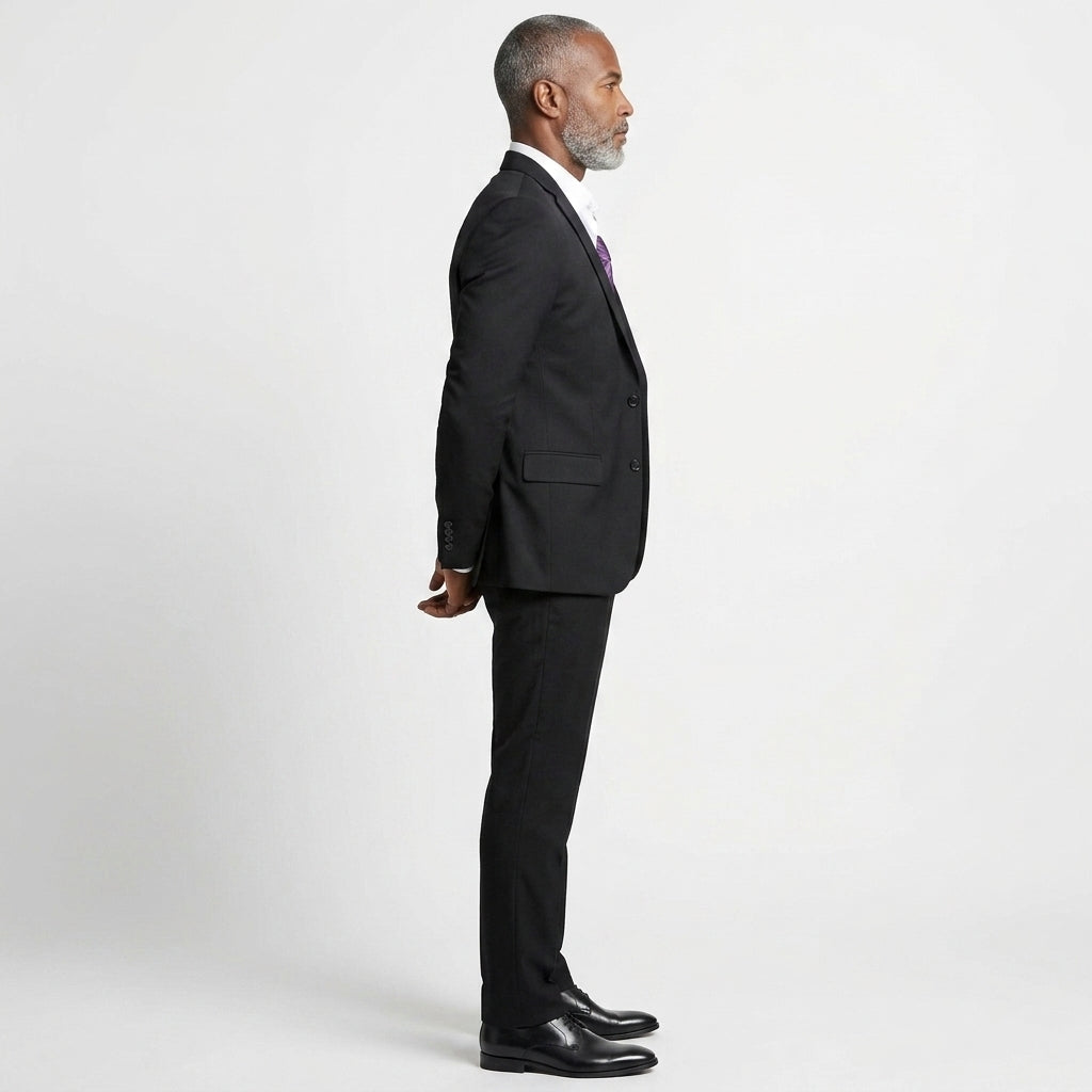 Men's Business Casual Suit for Weddings, Genuine Blazer, Vest and Pants, Big & Tall,Slim Fit Waistcoat, Dress Trousers, US Size